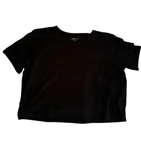 🎁Jockey Black Crop top size M - Picture 1 of 3
